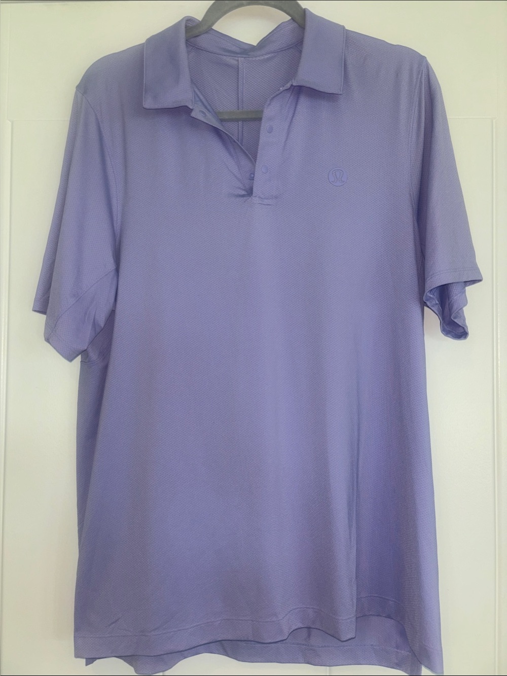 New lululemon athletica Men’s Purple Polo Performance Shirt Size Large